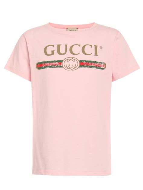 maglietta gucci sui toni rosa pastello|maglieria gucci da donna.